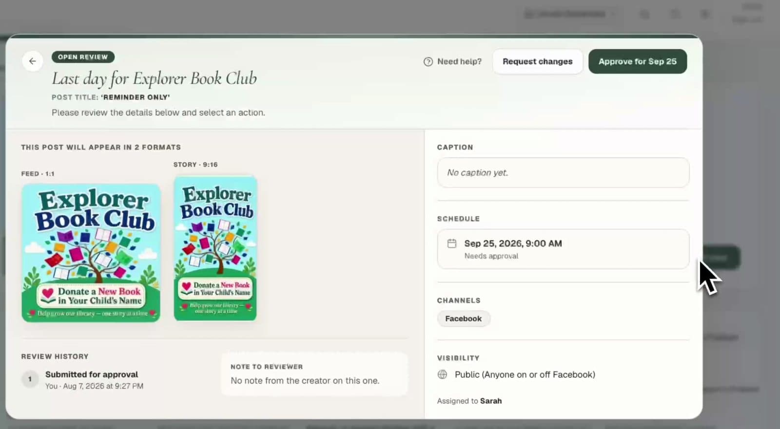 Hey Ralli Approvals — review, schedule, and publish school communications
